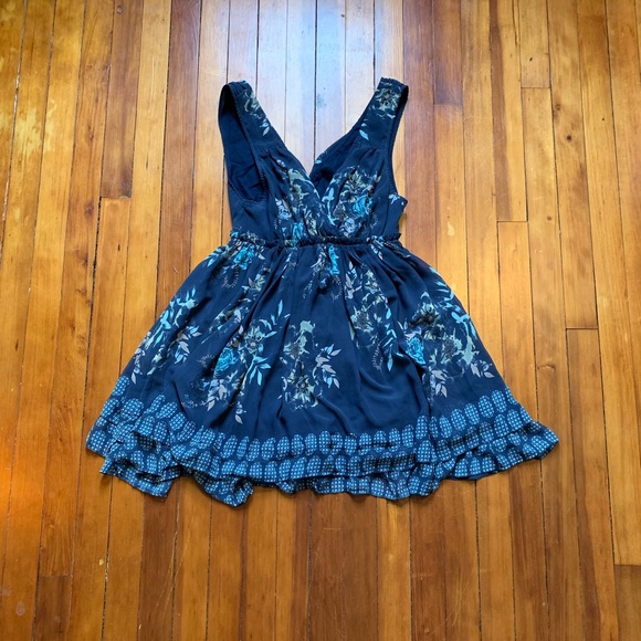 Free People Dresses & Skirts - Blue Floral and Paisley Summer Dress
